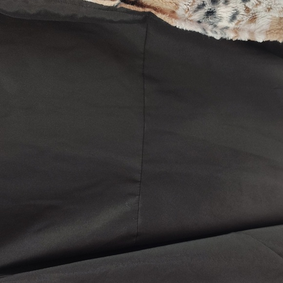 Yahada Open Cardigan Light Jacket Faux Fur Lined Size Medium Cream Brown Black - Picture 6 of 8